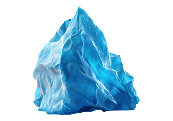 Fototapeta premium Huge blue iceberg. Transparent background .Isolated PNG