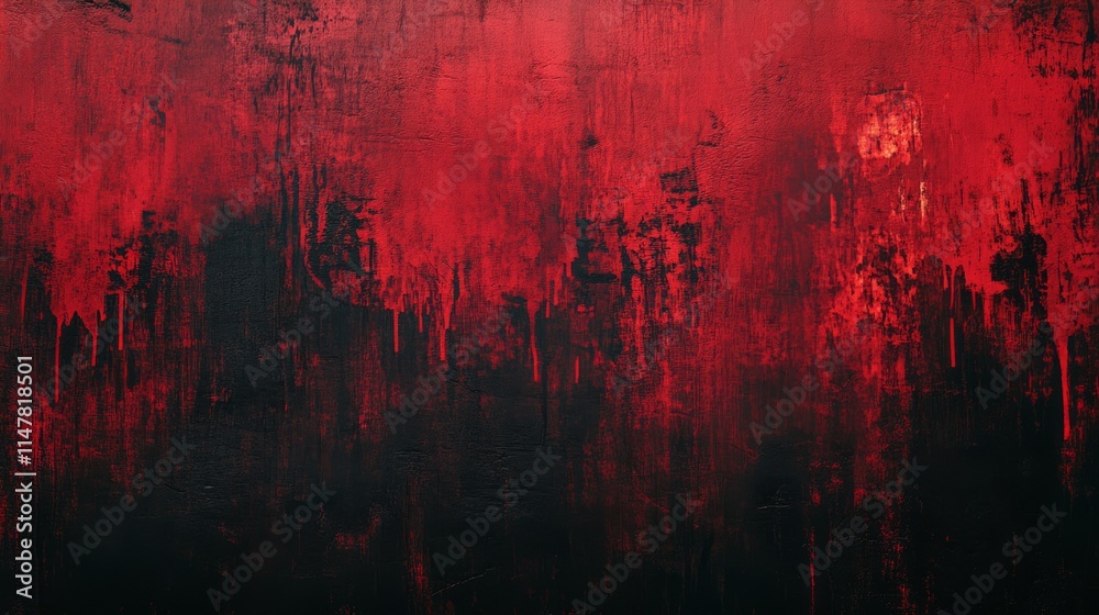 Poster a bold abstract background of deep red and black with textured patterns symbolizing armistice.