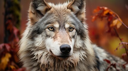 Obraz premium region wolf canis lupus HD 8K wallpaper Stock Photographic Image 