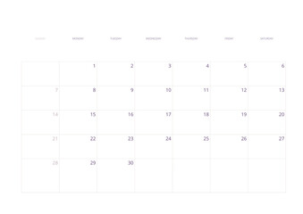 White Cream Purple Aesthetic Floral Watercolor Illustration Year 2025 Wall Calendar | Digital & Printable