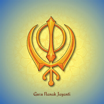 Guru nanak Jayanti celebration holiday card background
