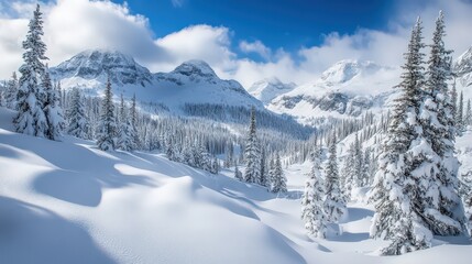 Snowfall creates serene landscapes, showcasing the beauty and variety of snow types in nature