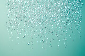 fine mist of water droplets suspended mid-air against bright pastel background