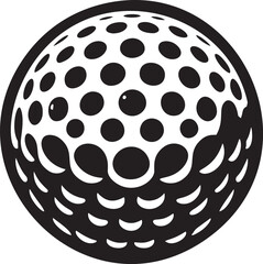 Abstract golf ball graphic design.