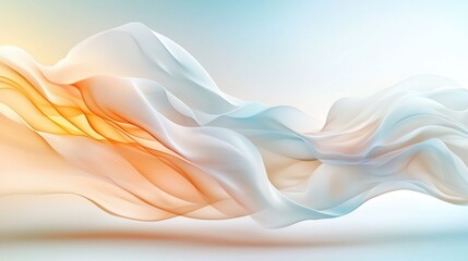 A minimalist, sleek white abstract background with soft, flowing lines that create a calming and harmonious visual effect.