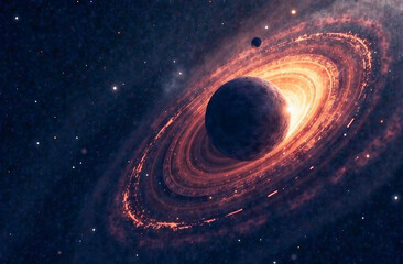 A massive black hole at the center of the galaxy, which sucks in all stars and planets that come too close.