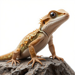 Fototapeta premium Lizard on white background - animal generation -
