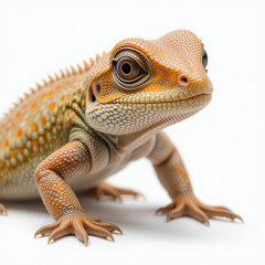 Obraz premium Lizard on white background - animal generation -