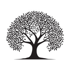 Fototapeta premium tree silhouette vector