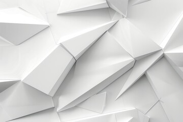 Obraz premium Abstract white geometric shapes background.