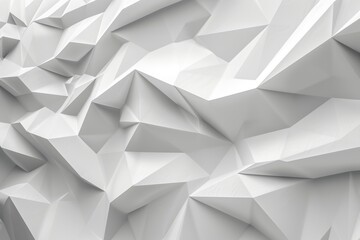 Obraz premium Abstract white low poly background.