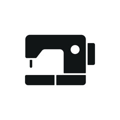 Sewing machine fashion tailor icon vector basic design