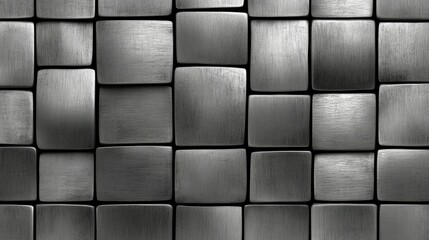 Abstract Metallic Texture Brushed Steel Tiles Background