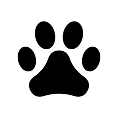 paw print sign symbol flat vector icon © nabil