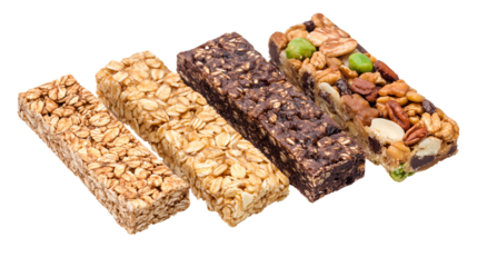 Delicious Assorted Granola Bars Oatmeal, Nut, Chocolate Treats