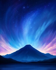 Fototapeta premium Majestic Mountain Landscape at Twilight
