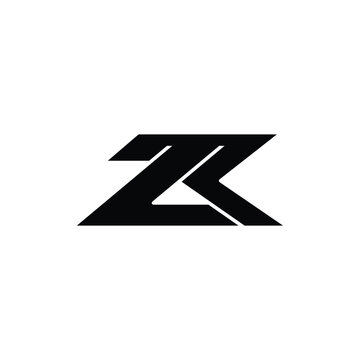 recommend clip art: Initial ZK Geometric Modern Business Creative Design Logo