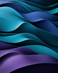 Obraz premium Abstract fabric waves in shades of blue and purple