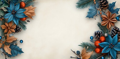 A warm golden glow accented with light sapphire sparkles and a blank center for adding New Year messages 