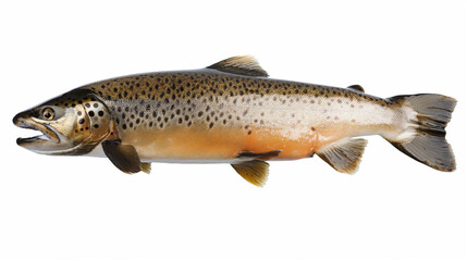 Obraz premium Brown Trout fish isolated