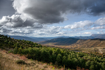 clouds over the mountains