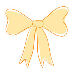 golden ribbon bow