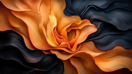 The abstract art piece depicts a heavy burden symbolized by dark, swirling shapes that seem to weigh down on the viewer, evoking feelings of suffocating anxiety and overwhelming depression.