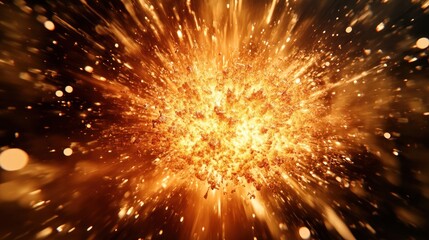 Digital explosion of geometric particles, high-energy motion 