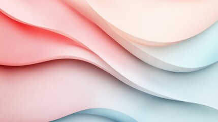 Abstract Pastel Wave Background Design