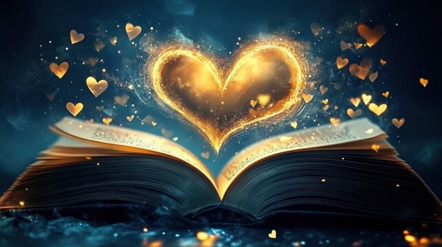 Generative art explores the theme of love in literature.