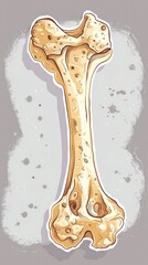 This detailed x ray image showcases the intricate anatomical structure of a human bone providing a comprehensive visual reference for medical education research and clinical applications