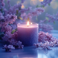 Lavender Candle: Relaxing Home Fragrance