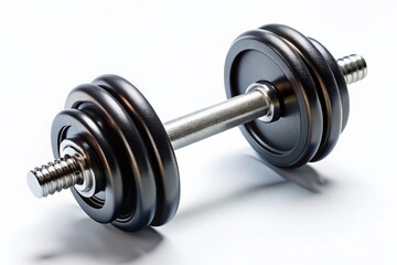 Naklejka premium Isometric Tilt-Shift Weightlifting Barbell - Fitness Equipment Photography