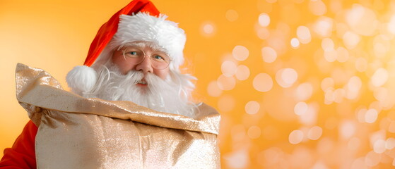 Merry Christmas and Happy New Year concept holiday vacation winter greeting card with text