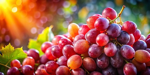 Juicy Red Grapes High Resolution Image,  Cluster of Red Grapes Photography, Deep Depth of Field Grape Photo,  Red Grape Bunch Stock Photo,  Fresh Red Grapes Closeup