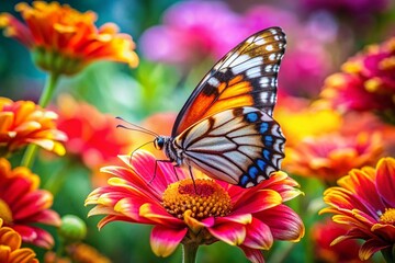 Obraz premium Butterfly on Flower - Stunning Macro Photography