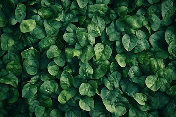 background from fresh raw spinach leaves