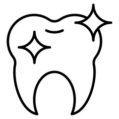 tooth single icon