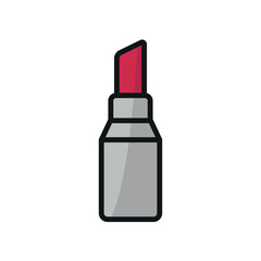 Lipstick Makeup Beauty Icon showcases a bold and stylish look, ideal for highlighting lip care, beauty routines, or fashion-forward makeup trends