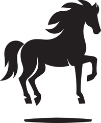 Black silhouette of a horse. (1)
