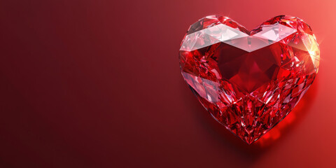 valentine minimal banner, copy space for text