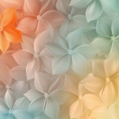 Obraz premium Abstract floral pattern featuring pastel colors and intricate petal details, perfect for creative design and backgrounds.
