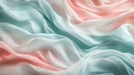 Obraz premium Soft Pastel Draped Fabric Abstract Texture