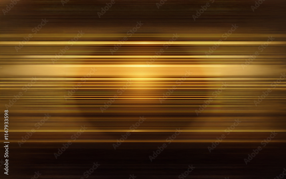 Poster abstract background with horizontal lines of gold and brown.