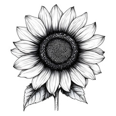 illustration of the sunflower 