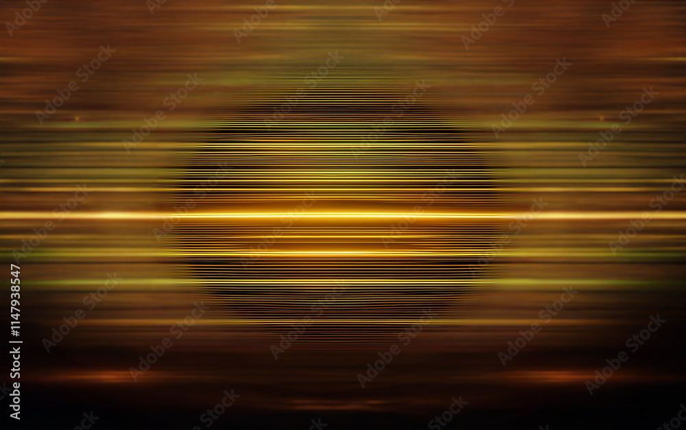 Poster abstract background with blurred horizontal lines in shades of brown, green, and yellow, creating a 