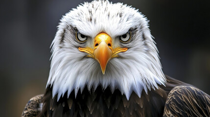 Fototapeta premium Majestic close up of eagle with intense gaze and striking features