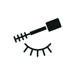 Mascara Beauty Makeup Icon showcases a modern and stylish look, ideal for highlighting eye makeup, beauty routines, or makeup artist services