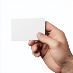 Obraz premium hand holding a blank card