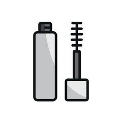 Mascara Beauty Makeup Icon showcases a modern and stylish look, ideal for highlighting eye makeup, beauty routines, or makeup artist services
